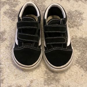 Toddler black suede vans